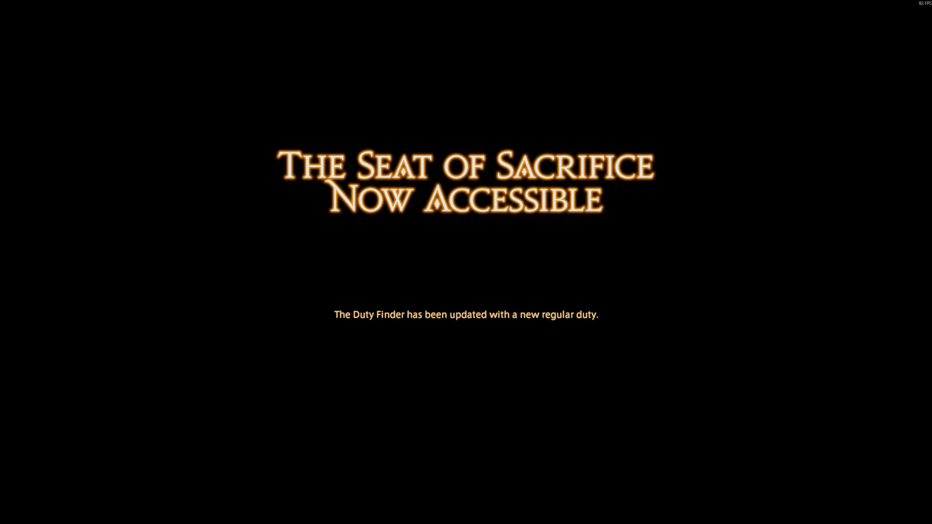 The Seat of Sacrifice Now Accessible