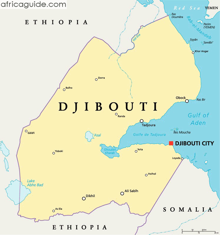 It's a map of Djibouti
