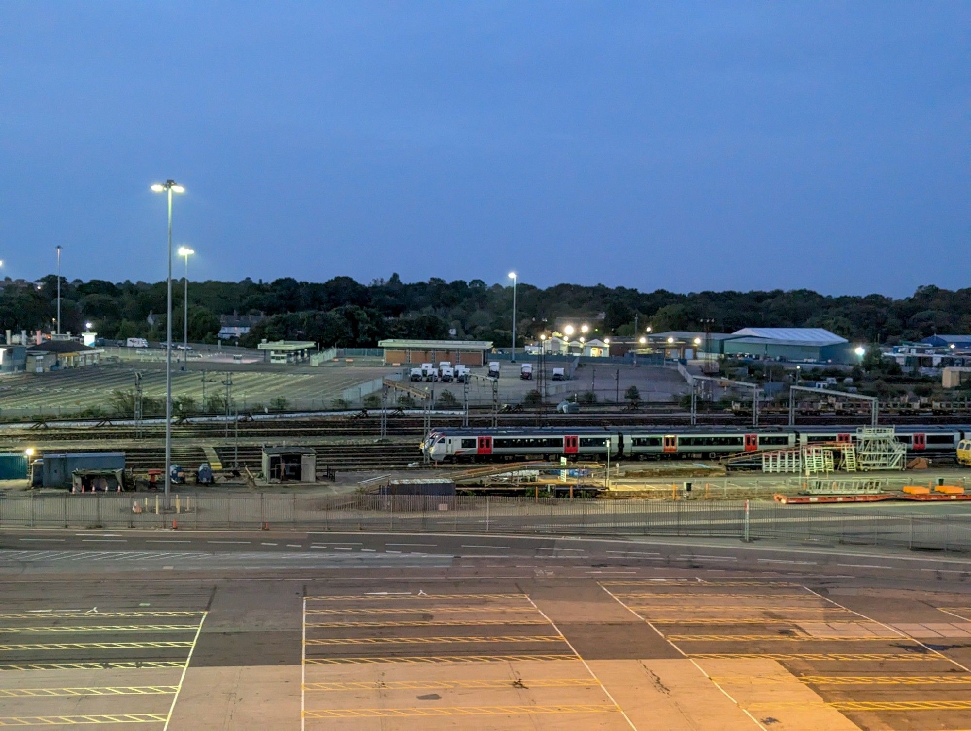 Greater Anglia Class 720 stablet at the harbour.