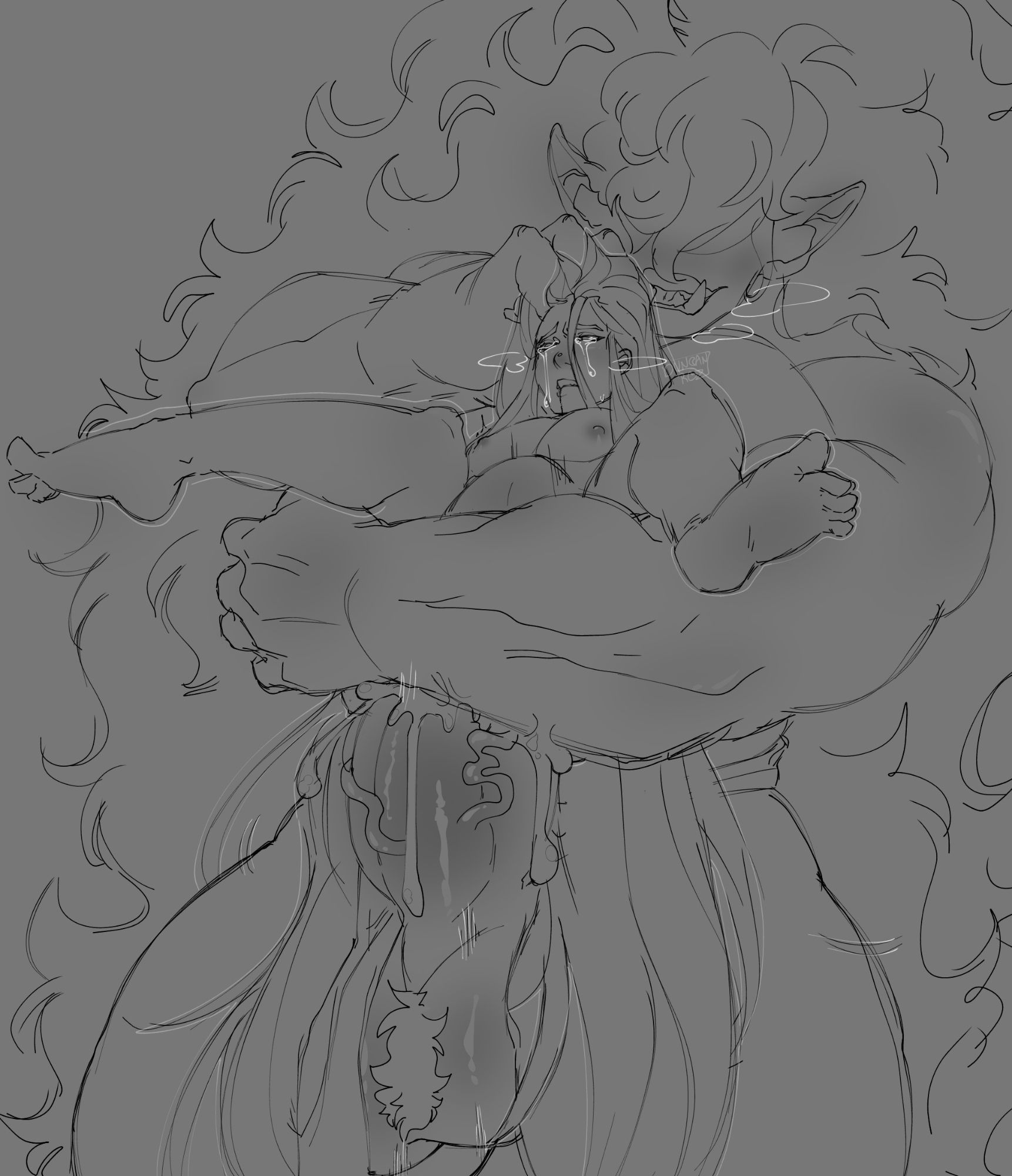 oc x oc ship oc shipping size difference humanxmonster big monster