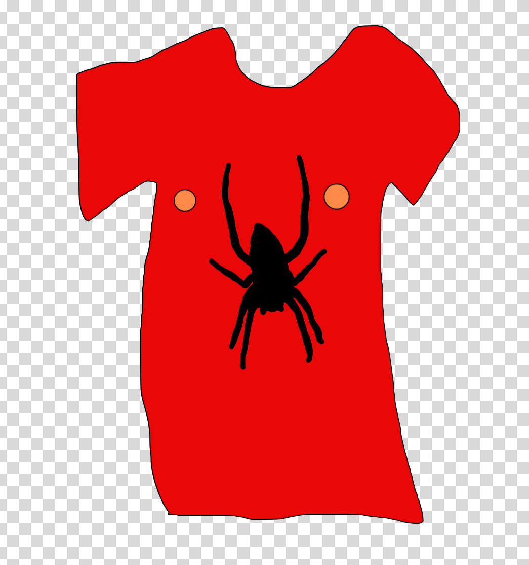 A quick doodle of a Spider-Man shirt with nipple location emblems.