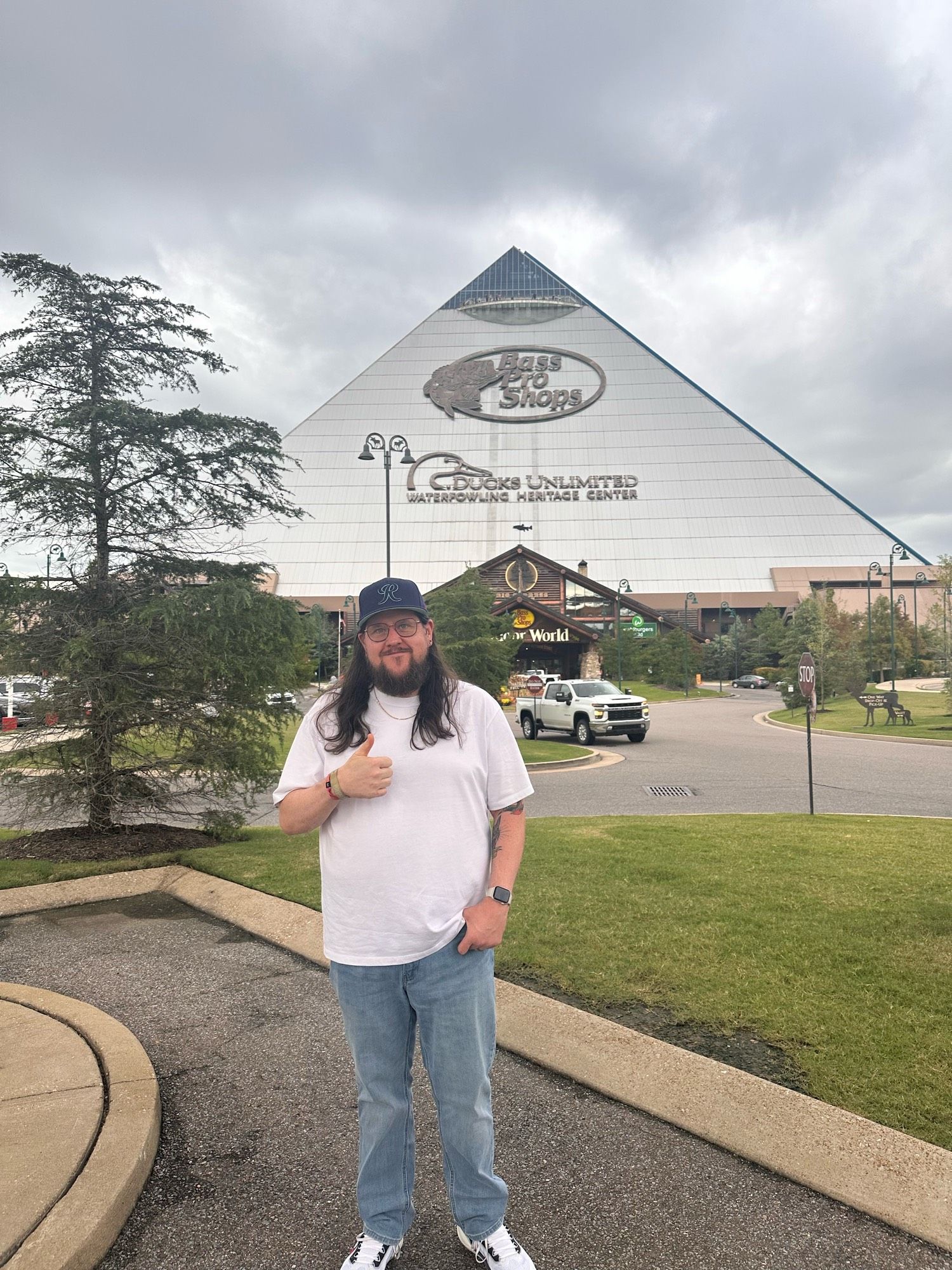 me at the bass pro shops pyramid