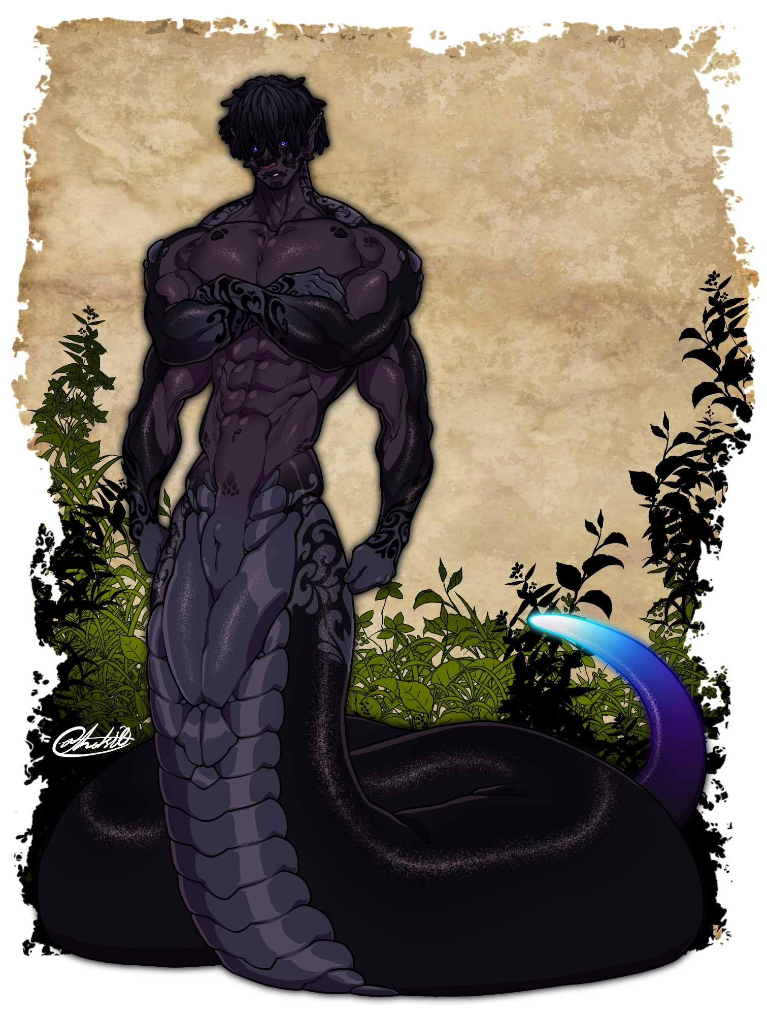 Emrys, the yuan-ti turned Spirit Naga