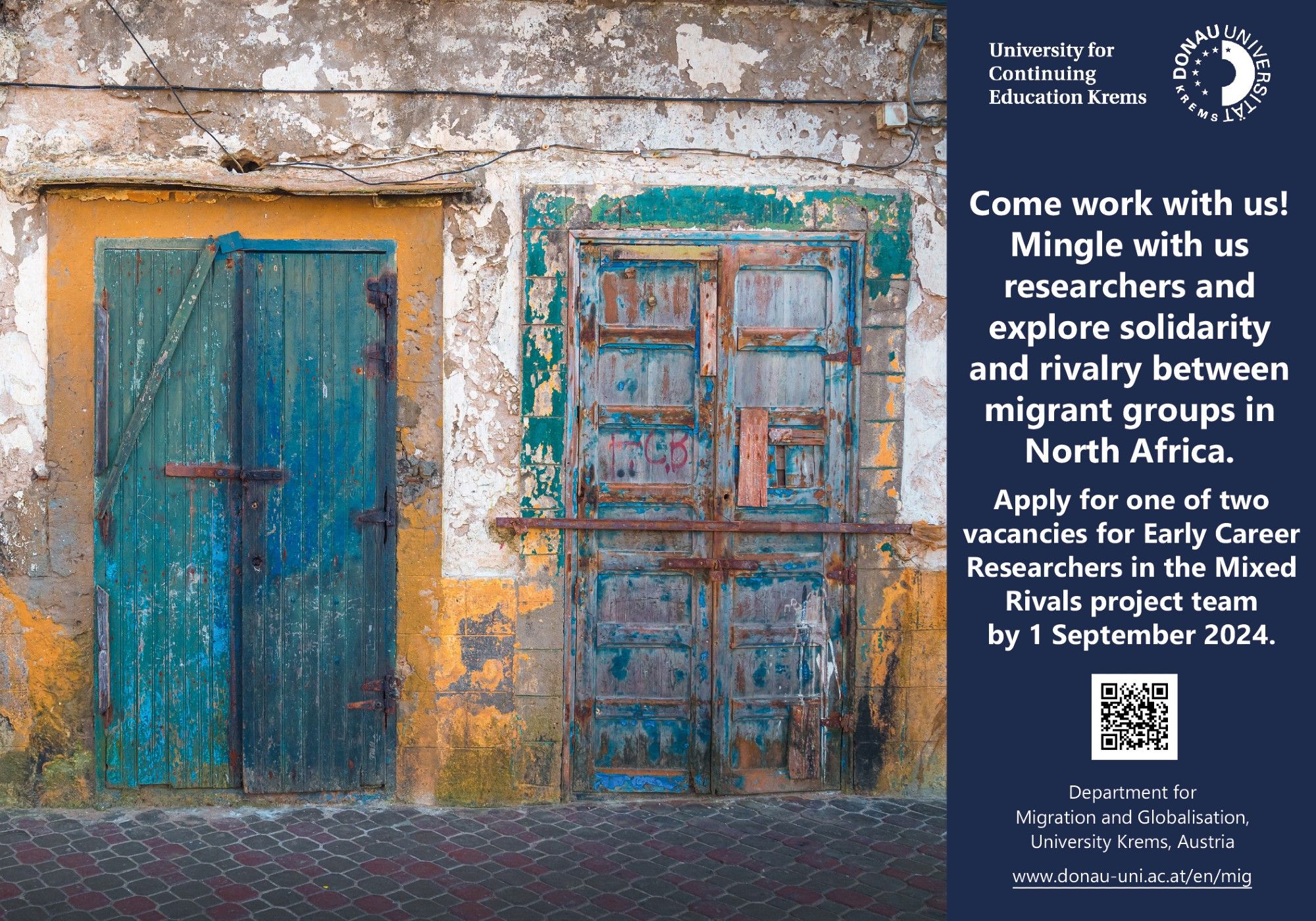 Copyright (photo detail): Stephen/ Adobe Stock | Two colourful doors in the town of Essaouira, Morocco.