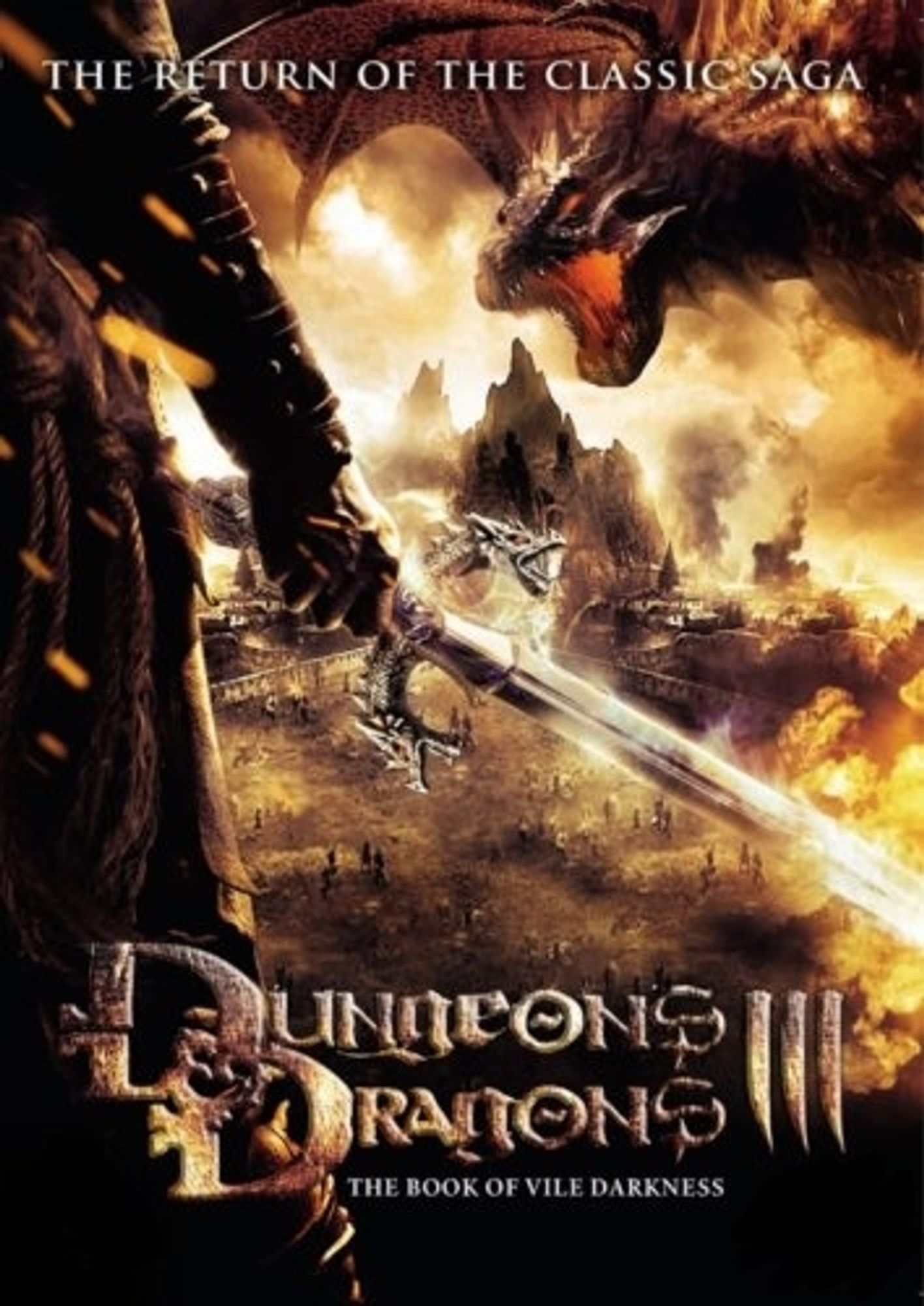 The poster for the 2012 film Dungeons & Dragons: The Book of Vile Darkness.