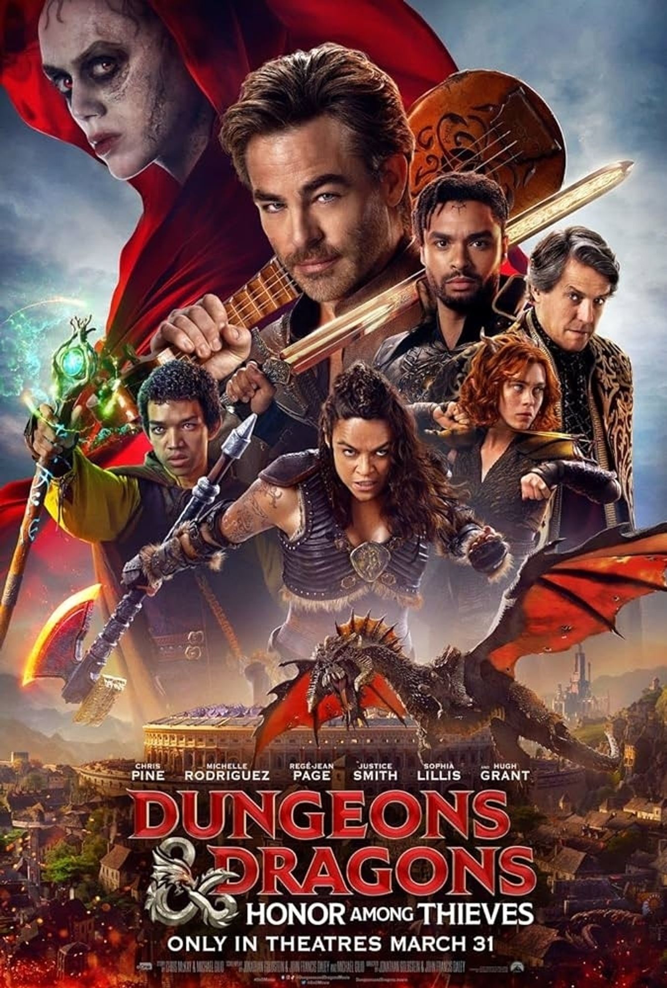 The poster for the 2023 film Dungeons & Dragons: Honor Among Thieves.