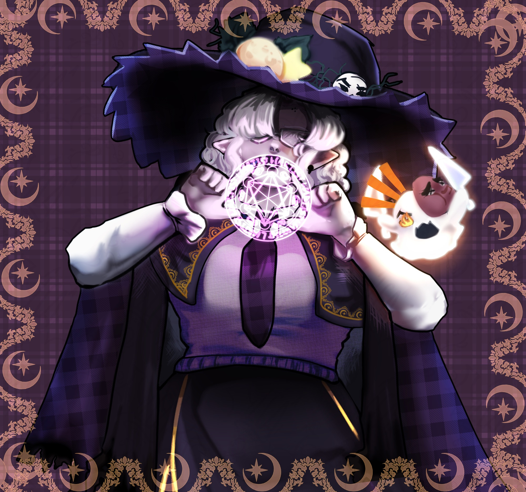 OC Kirara practicing magic to revive pesky ghost of KNY Character Haganezuka Hotaru