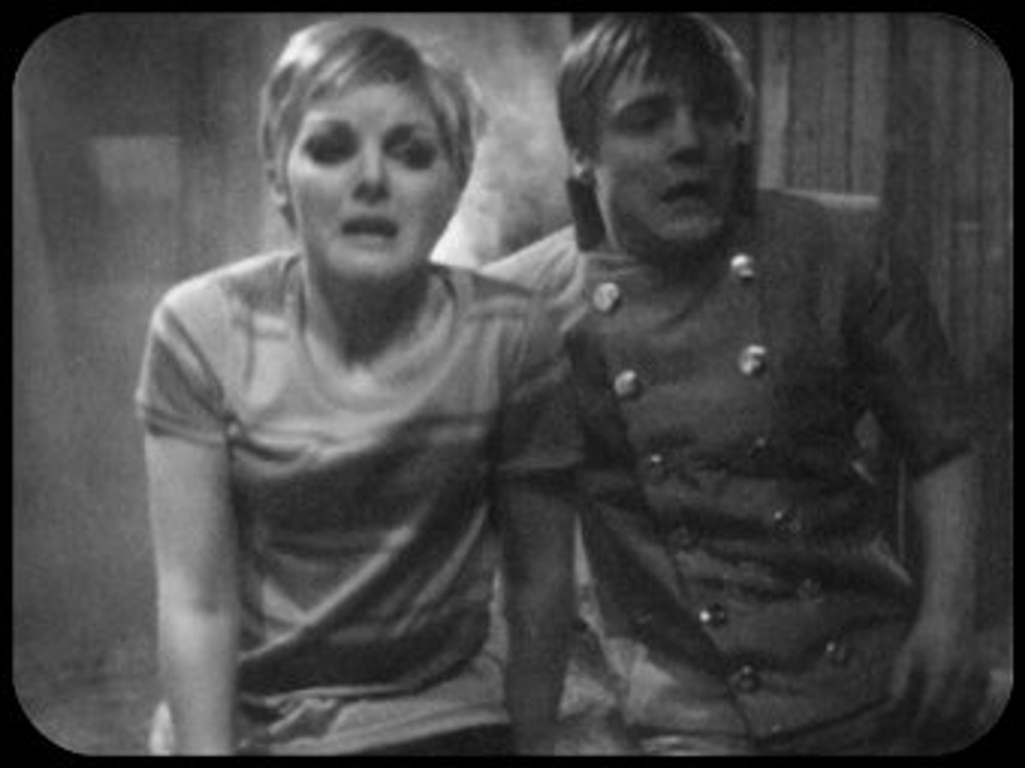 A tele-snap from the popular BBC TV children's programme "Dr Who".