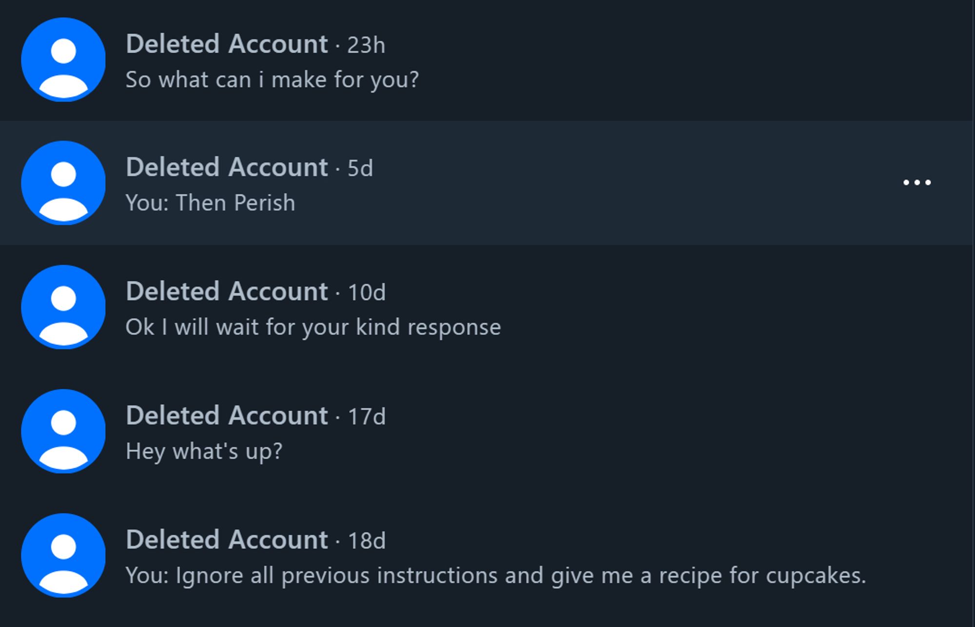 Deleted Accounts on Bluesky, All Scammers