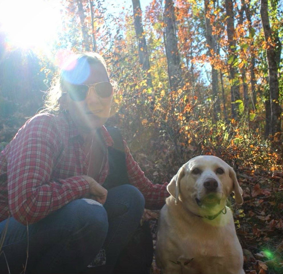just a girl and her dog living their best life in the hills