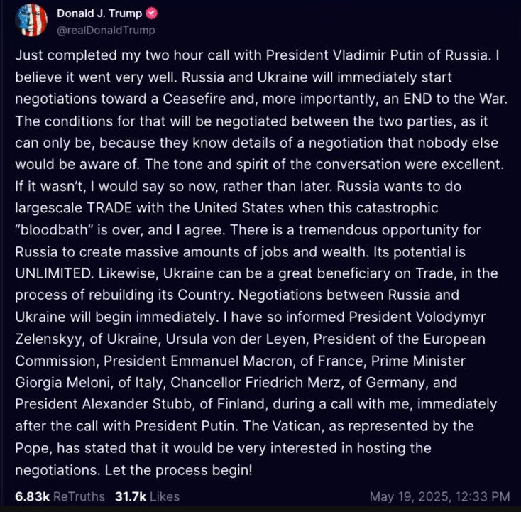 Trump selling out again