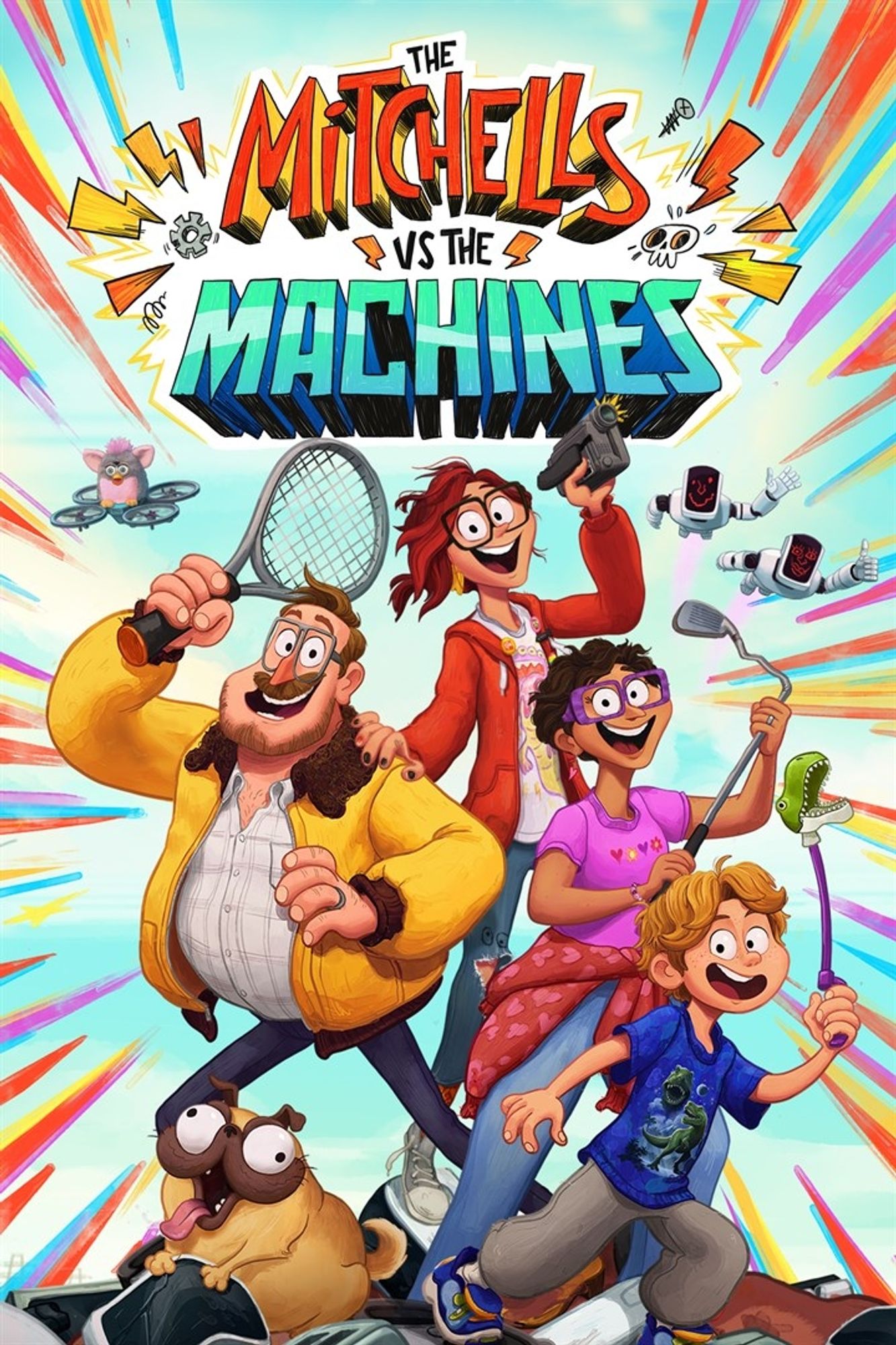 Movie poster of the film Mitchell's vs the Machines