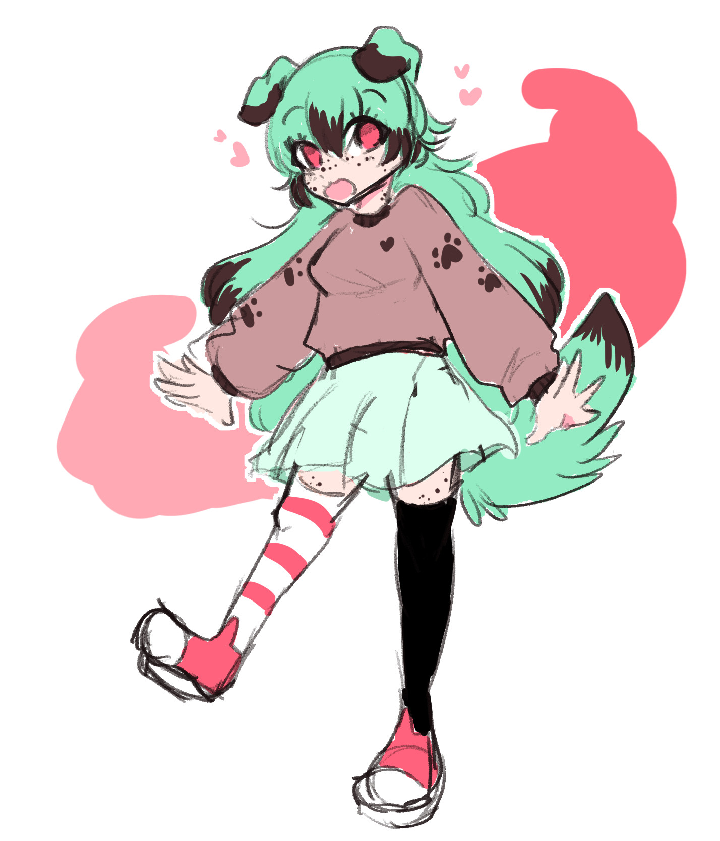 Mint chip dog lady