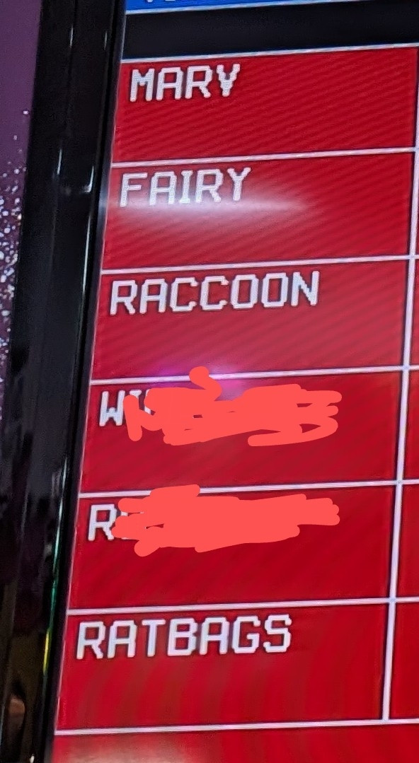 A list of nicknames