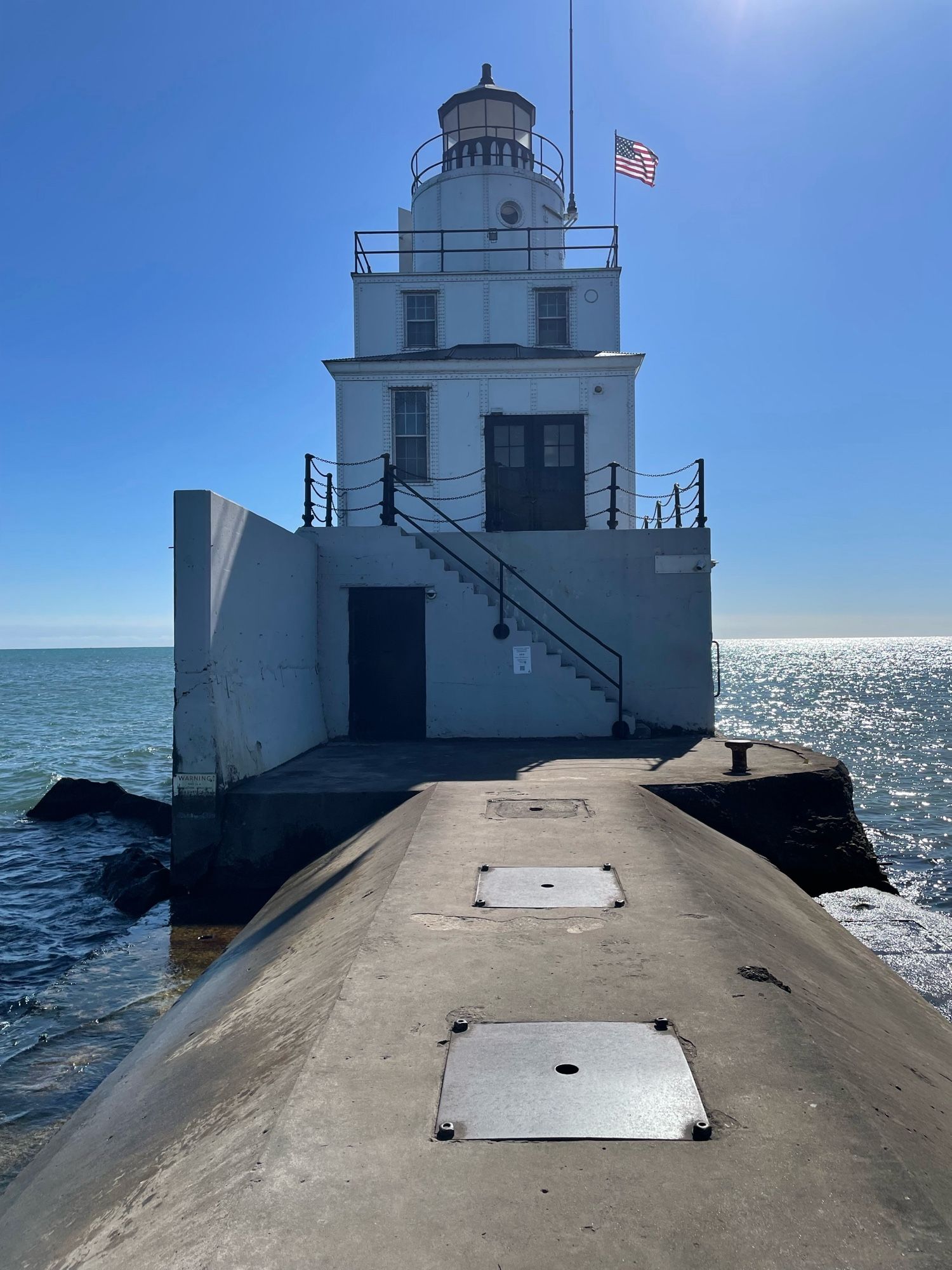 Lighthouse at Manitowoc, Wisconsin.