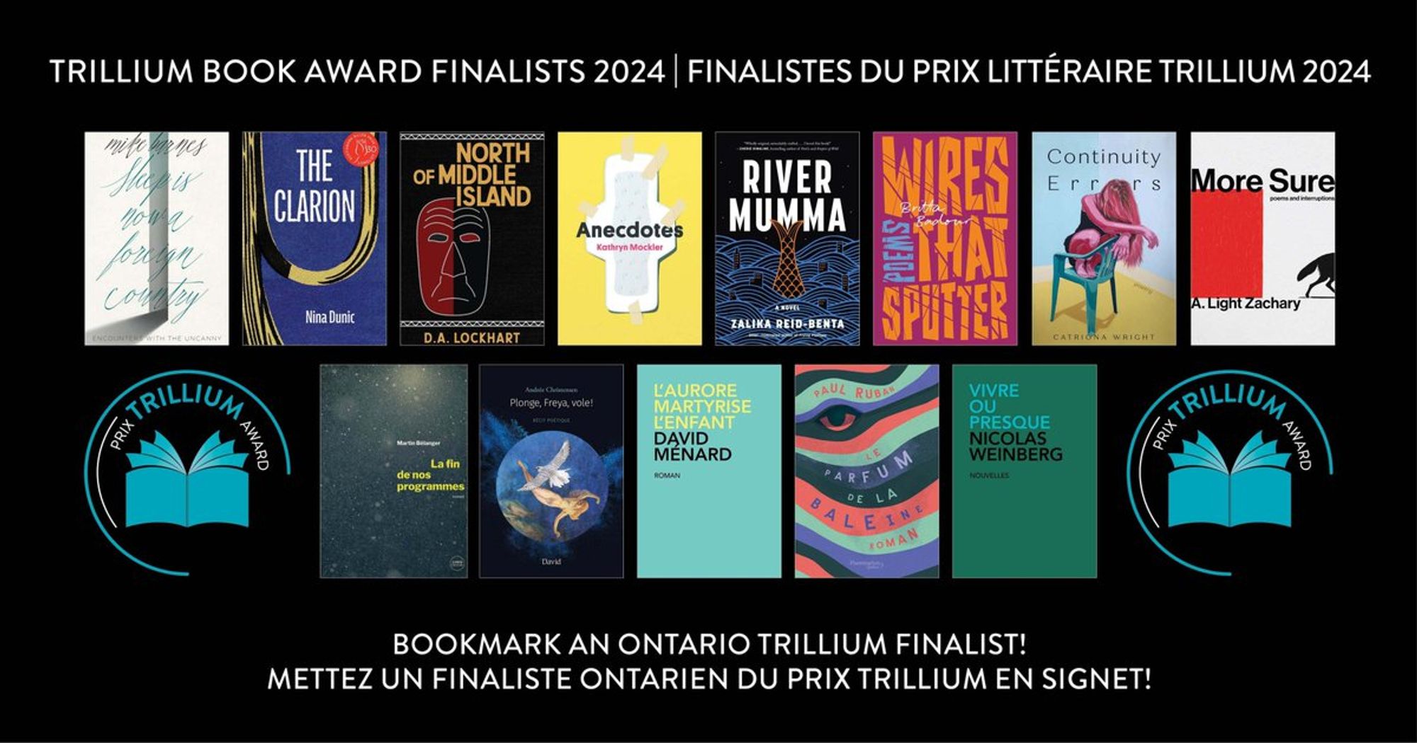 Trillium Book Award Finalists 2024