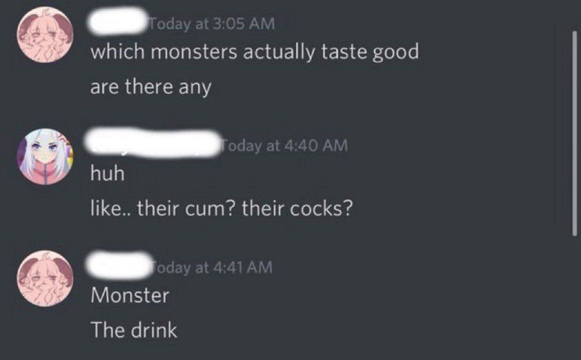 Monster taste meme