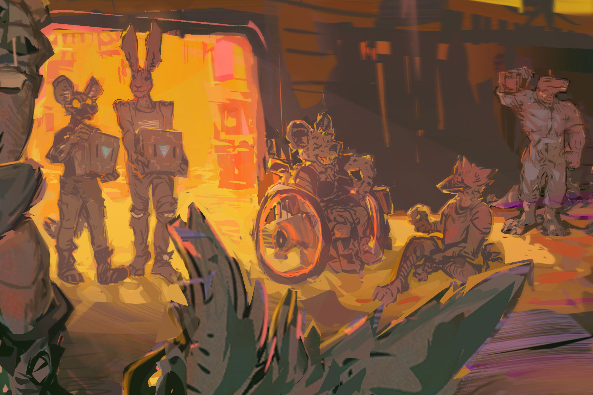 Cropped image on characters as mentioned in Alt Text.