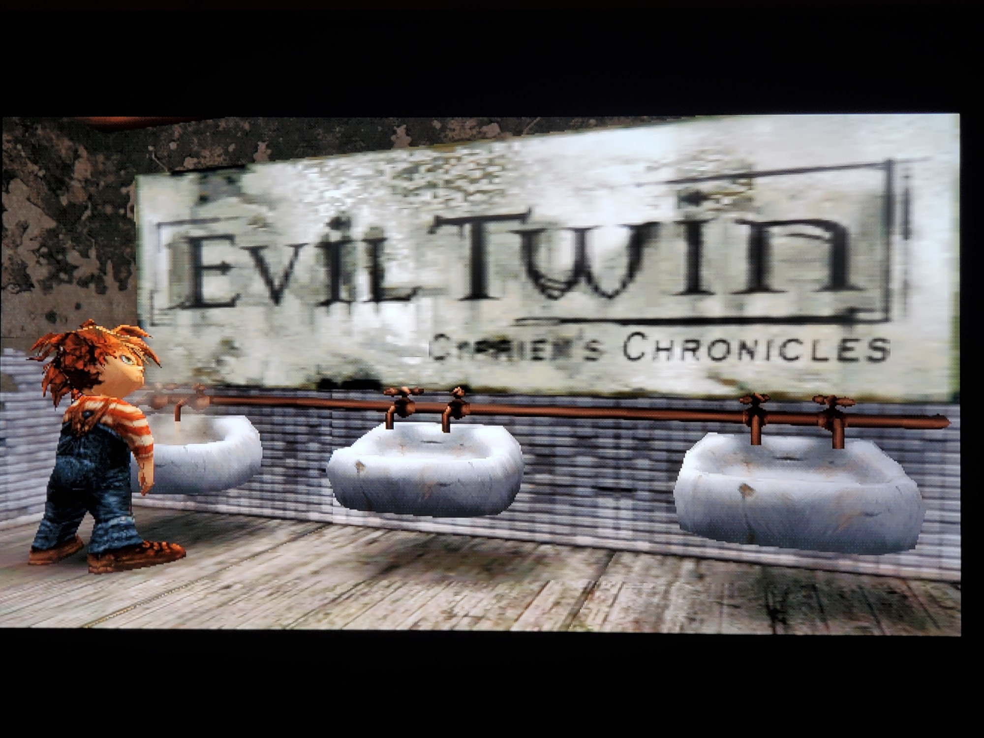 Evil twin game start screen 