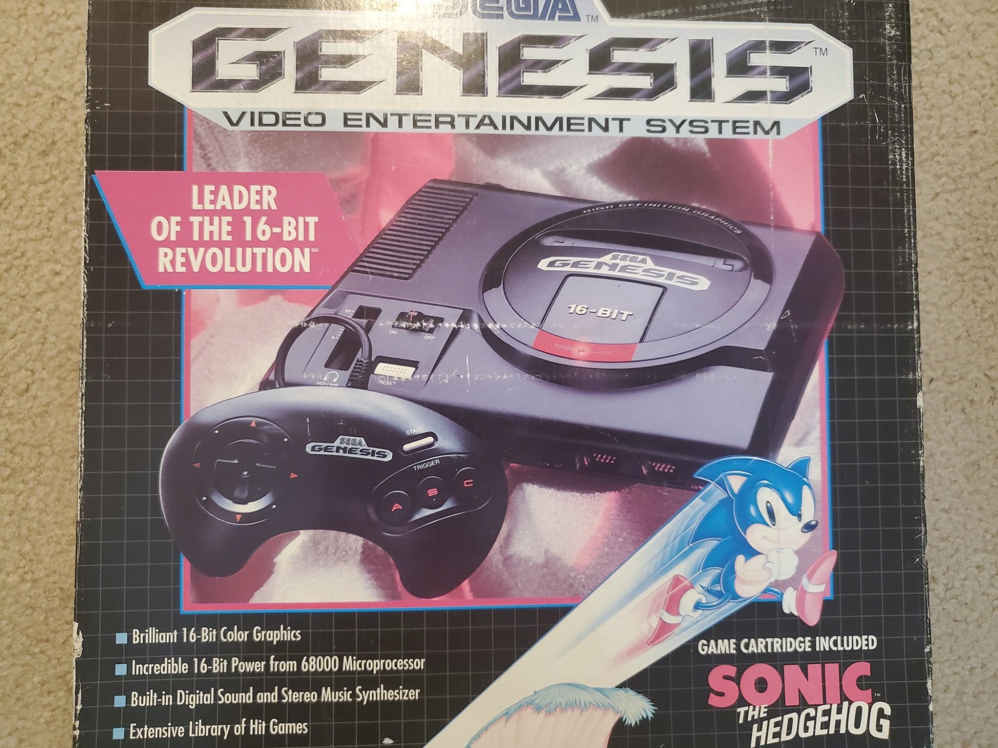 Sega Genesis with Sonic pack in