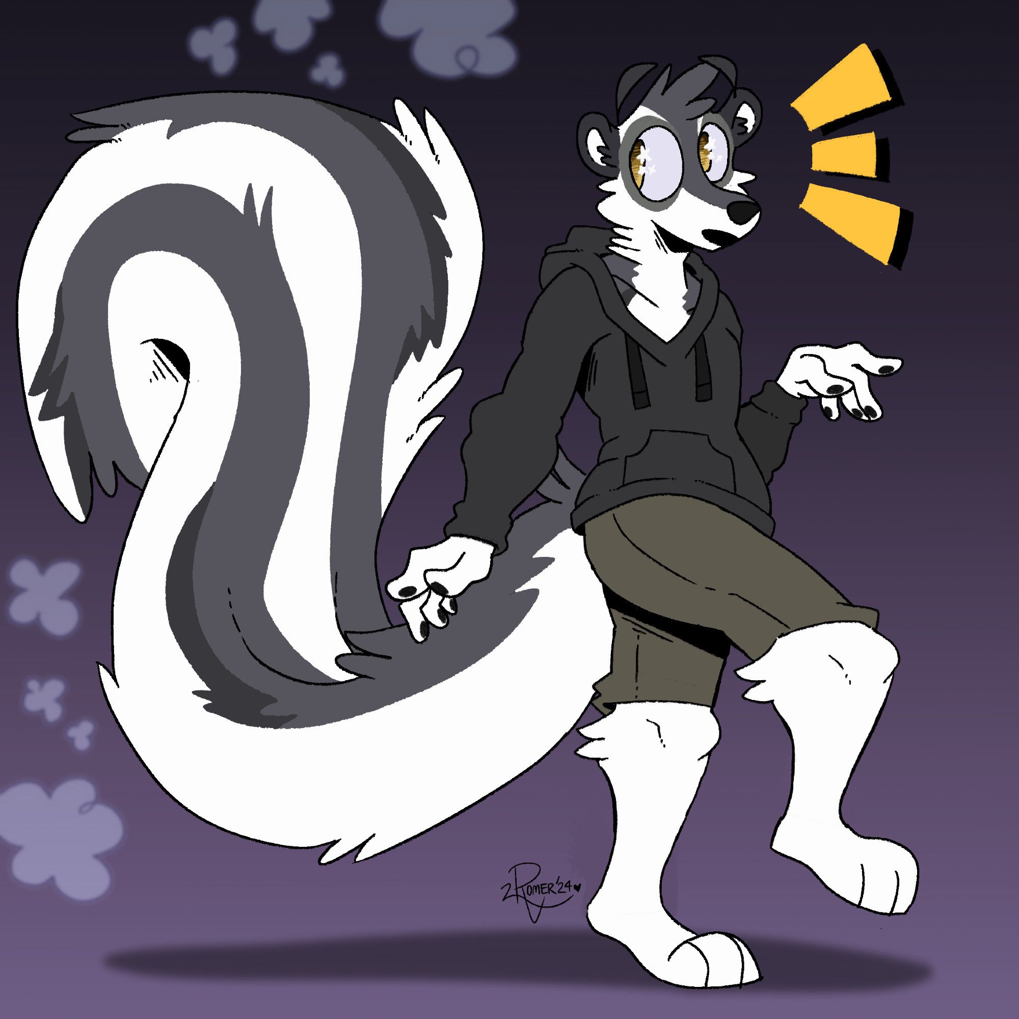 Weaver turned into a skunk for Skunktember.