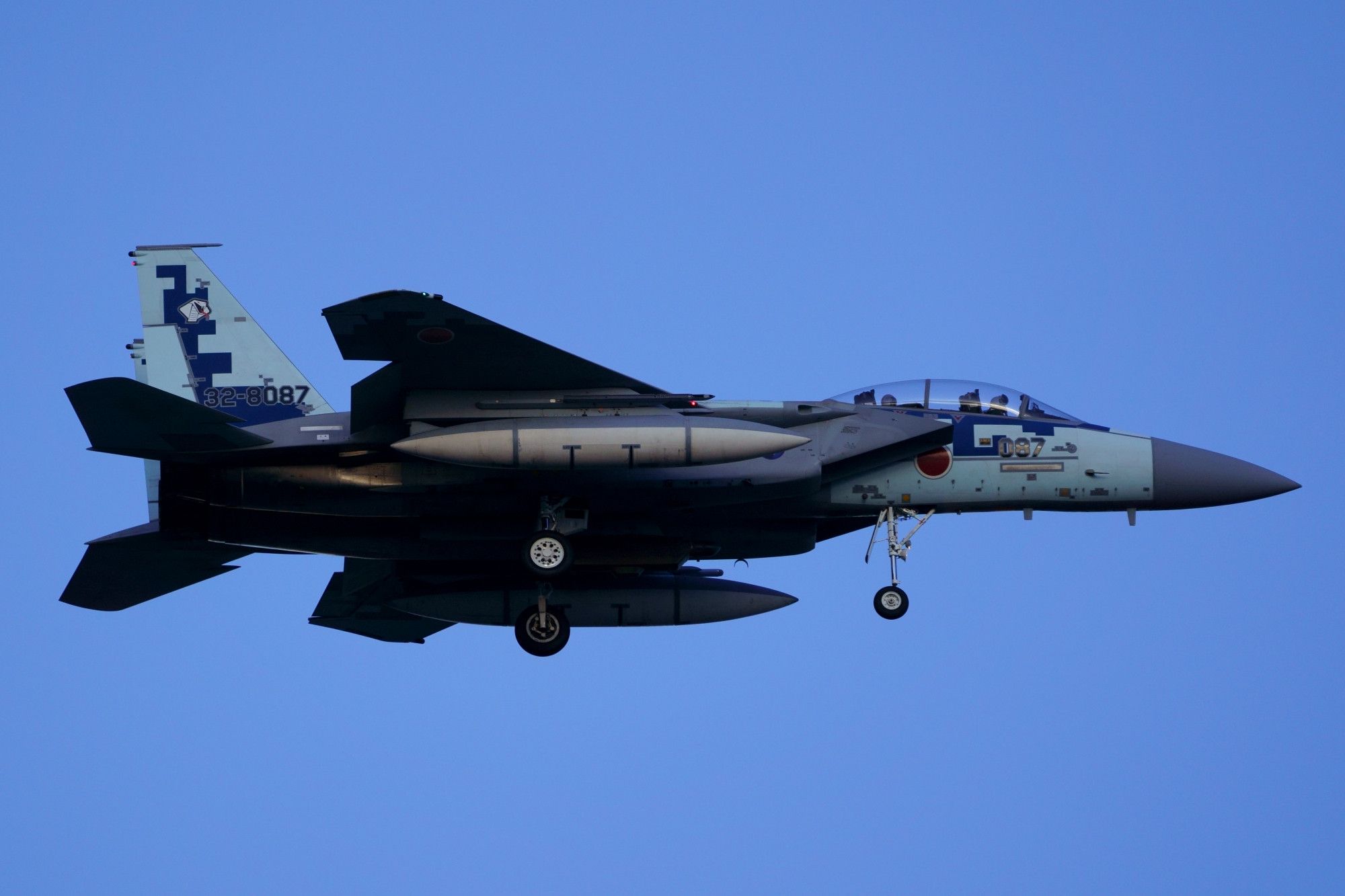 JASDF Tactical Fighter Training Group F-15DJ “Digital camouflage” 32-8087 at Chitose Air Base / RJCJ