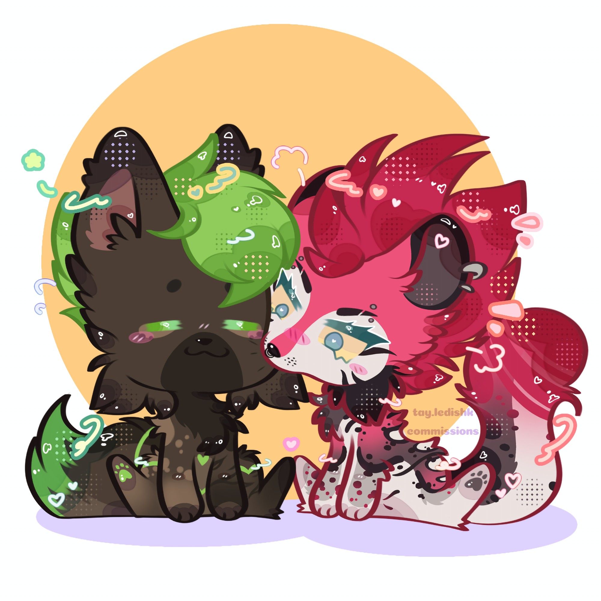 Ych furry cute chibi couple