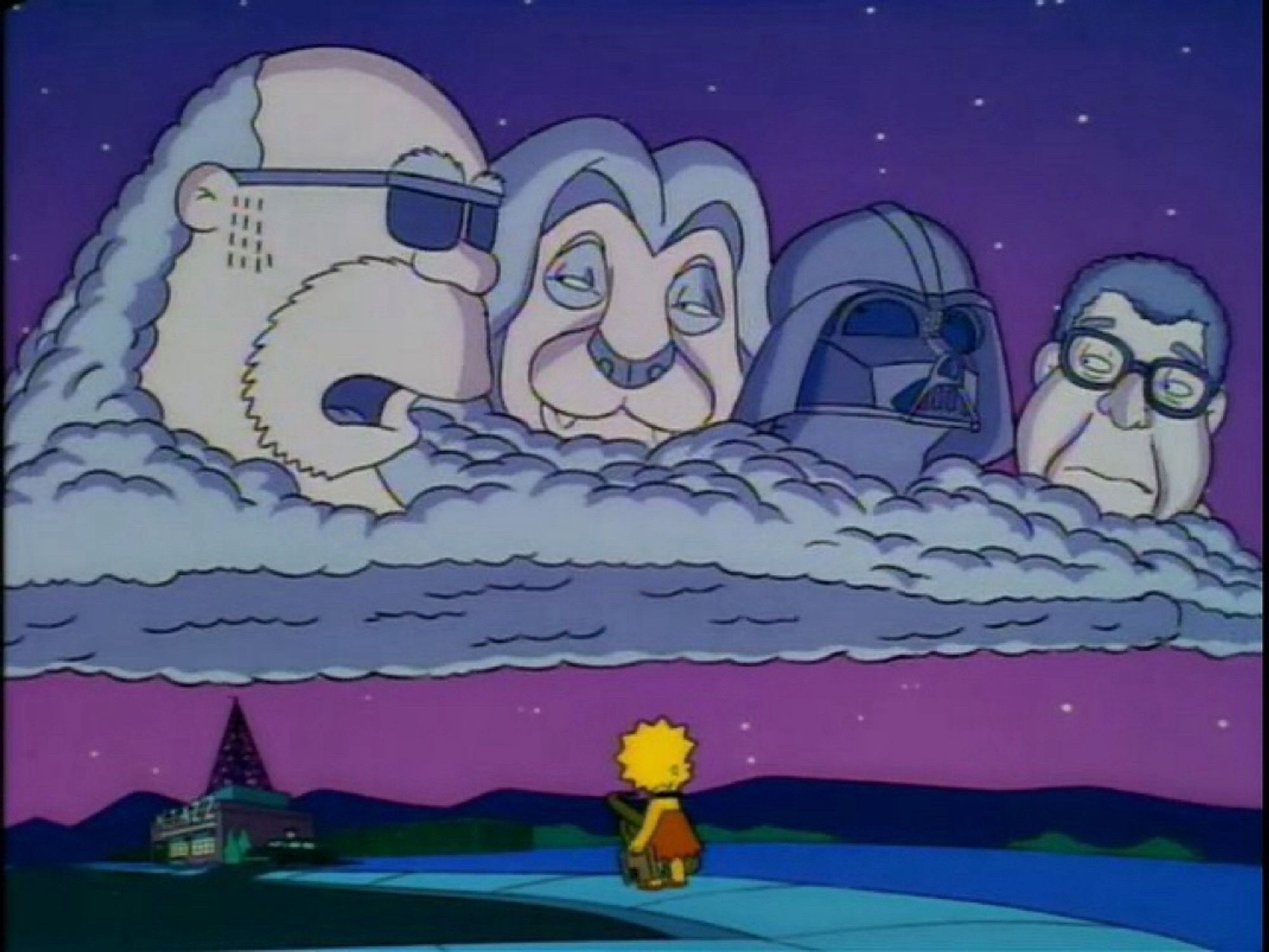 simpsons scene with bleeding gums murphy mufasa vader in the clouds 

r.i.p
James Earl Jones