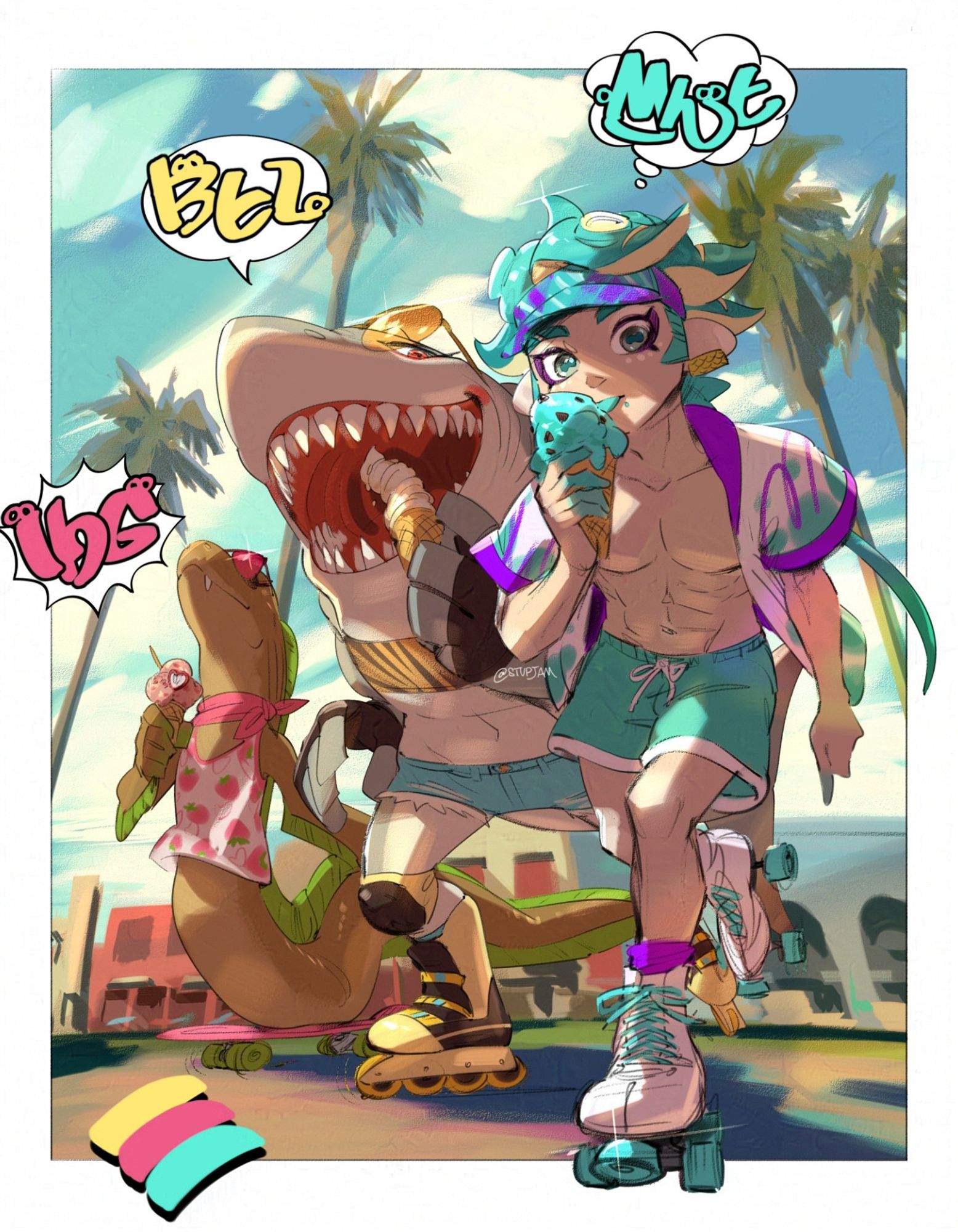 Alternate Deep Cut feat. humanoid Big Man, ice cream Splatfest