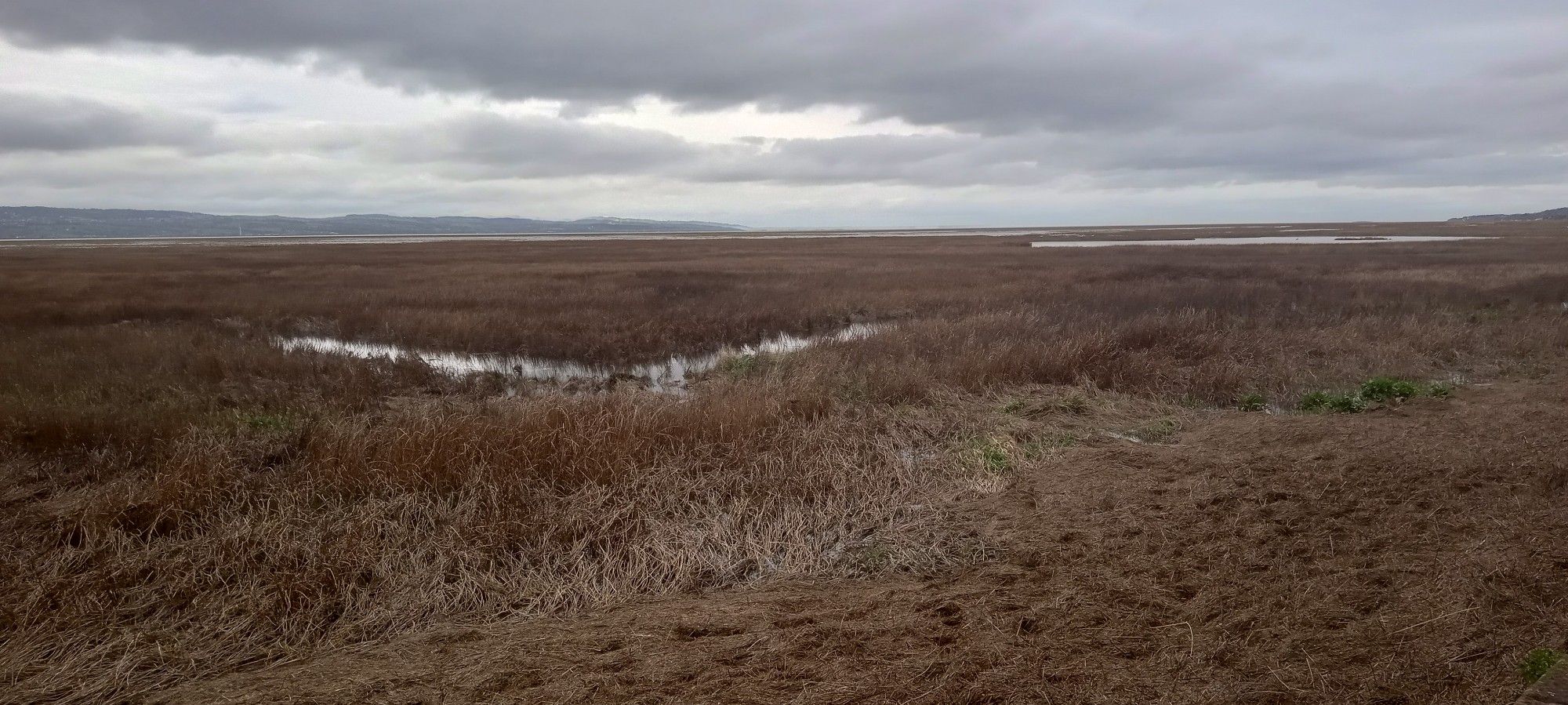 View across the River Dee towards Wales from Parkgate in England