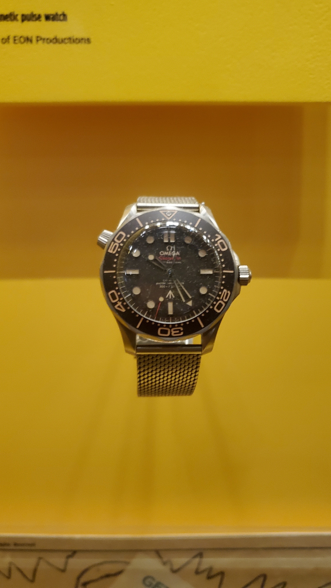 A screen-worn Omega from No Time to Die.
