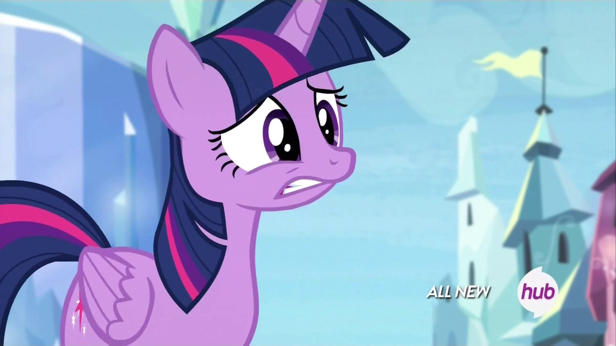 Twilight Sparkle as an alicorn.