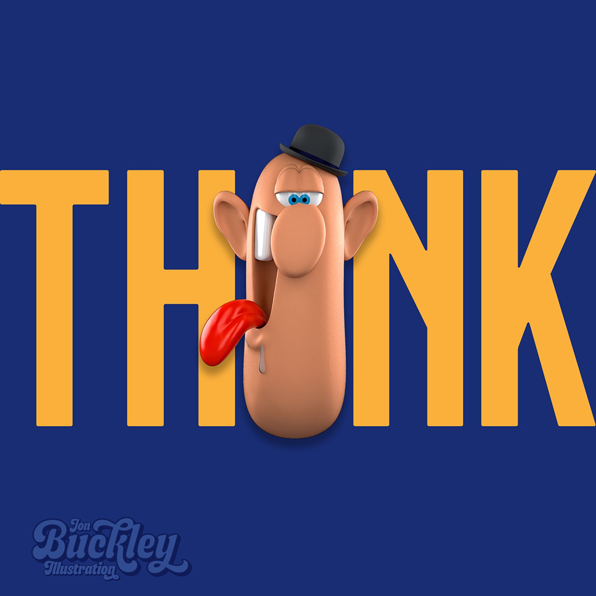 THINK. Homage to the late, great Don Martin. 3d cartoon fan art. 
#DonMartin #MadMagazine #cartoon #illustration #art #digitalart #illustrator #editorialillustration #characterdesign #3Dmodeling #3Dcharacterdesign #3Dcharactermodeling #mascot #graphicdesign #3d #jonbuckleyillustration #illustrationart #character #digitalartist #characterart #creative #artoftheday #artistsoninstagram @mad.magazine