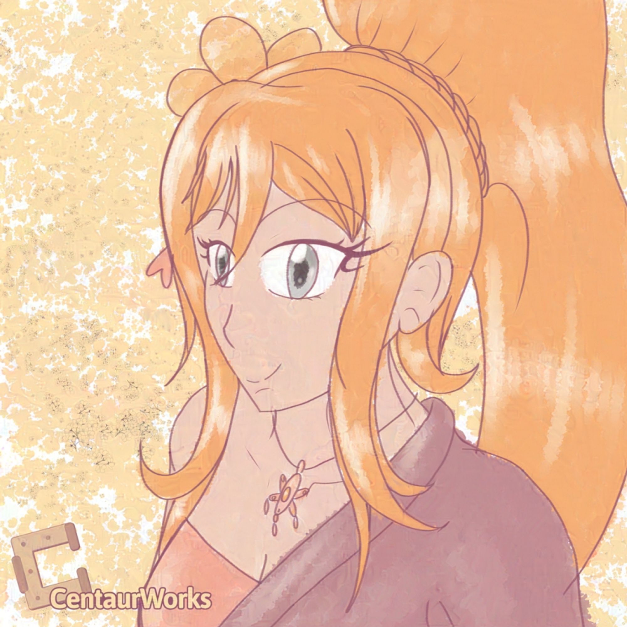 Haruko (OC) Sketch, in a palette associated with Spring