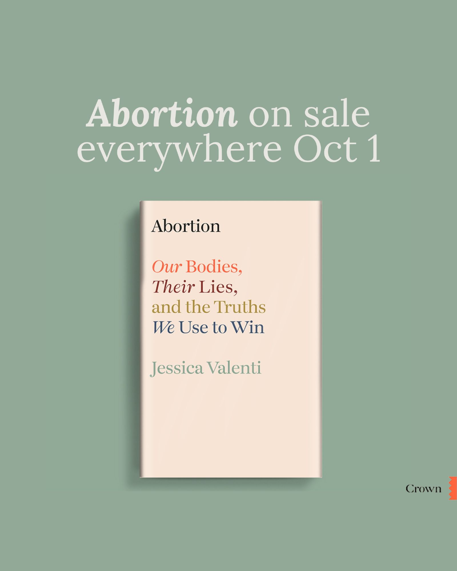 'Abortion' on sale everywhere Oct 1