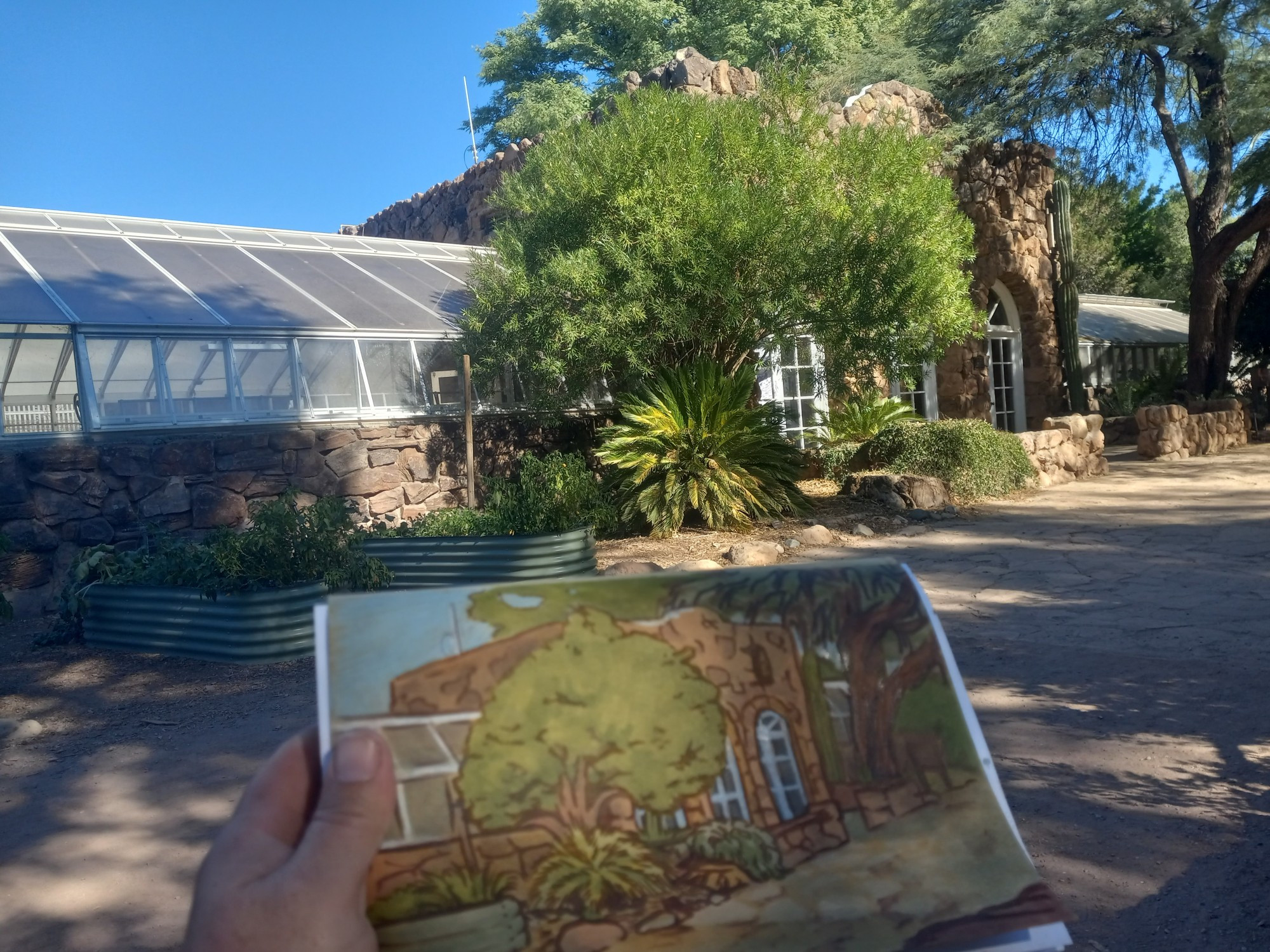 marker study of the greenhouse at Boyce Thompson Arboretum in central Arizona