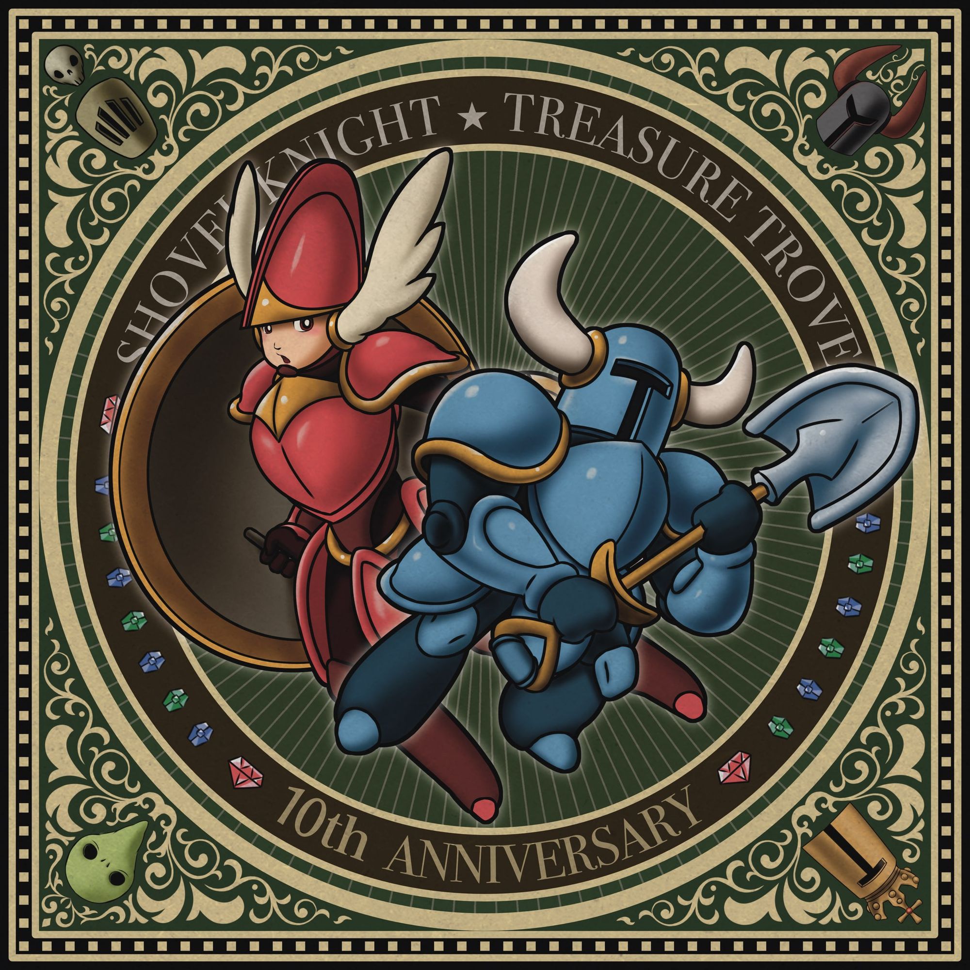 Shovel Knight 10th anniversary commemorative artwork