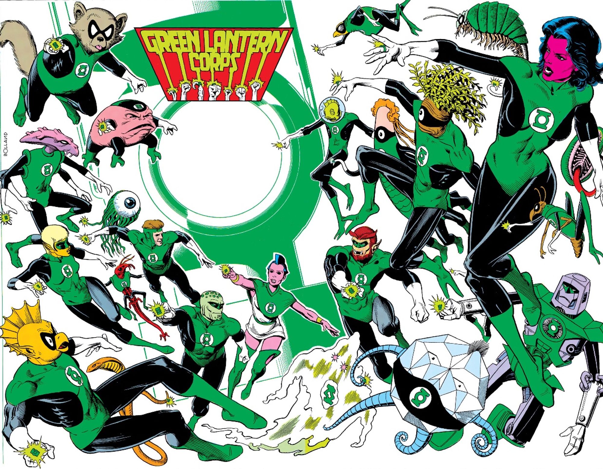 Green Lantern Corps by Brian Bolland