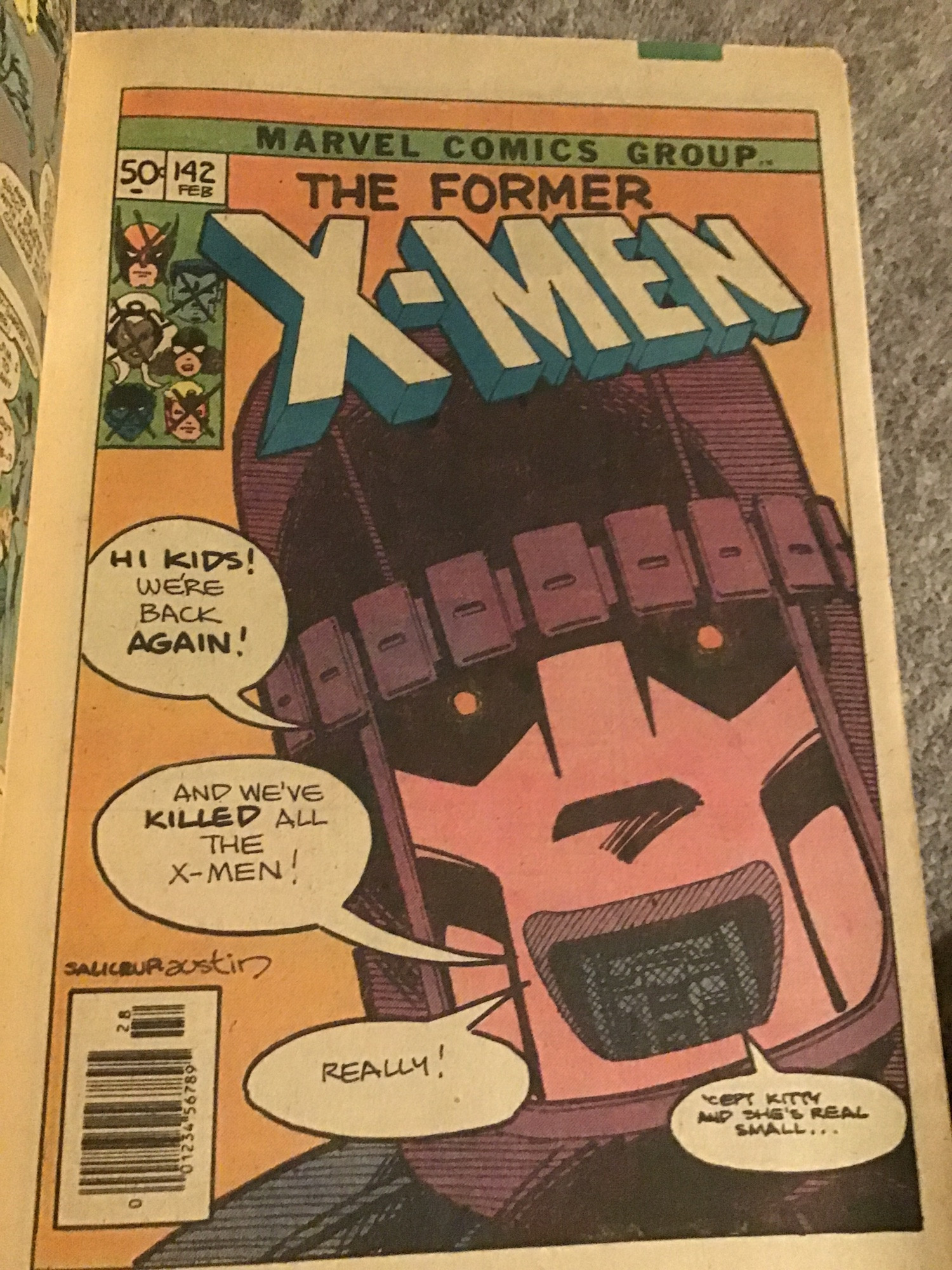 Comic book ad (?) for the X-Men