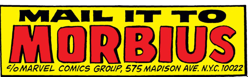 Mail it to Morbius

Adventure Into Fear letter column head
