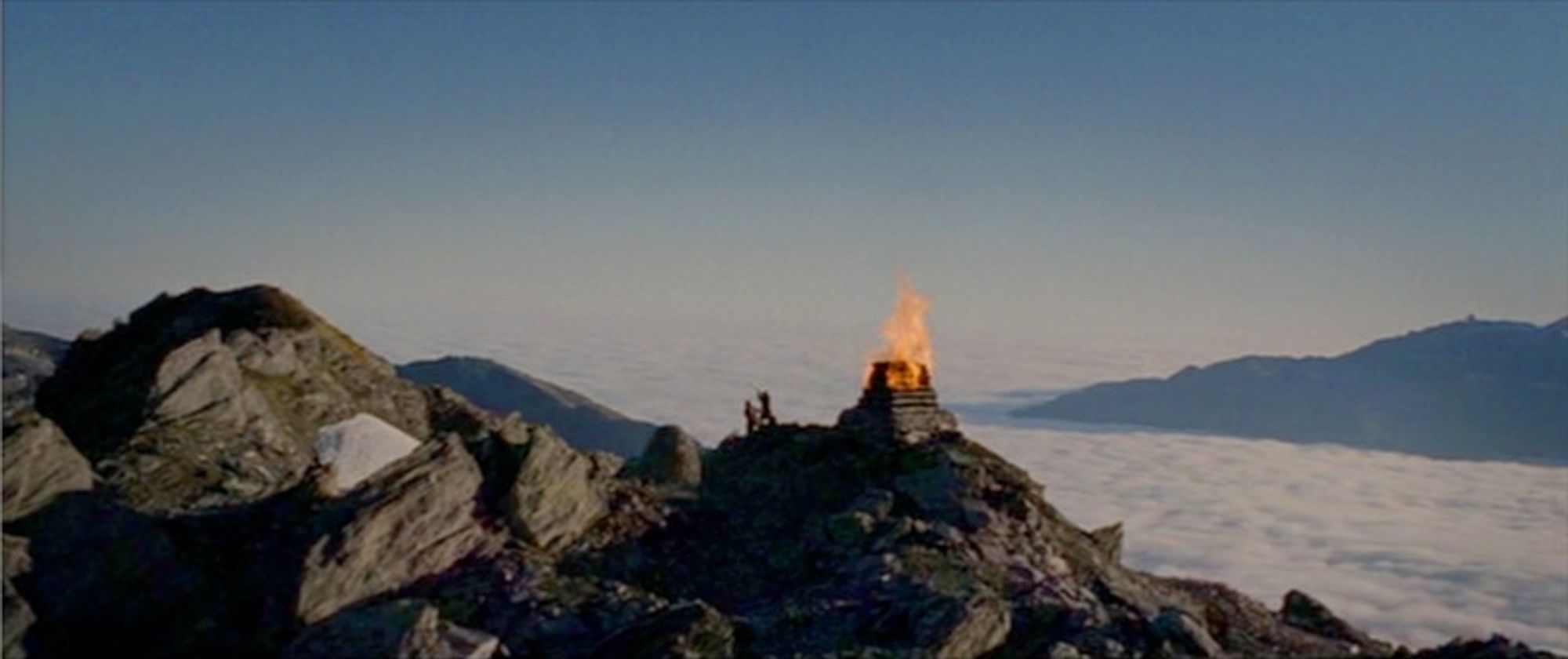 A lit beacon of Gondor