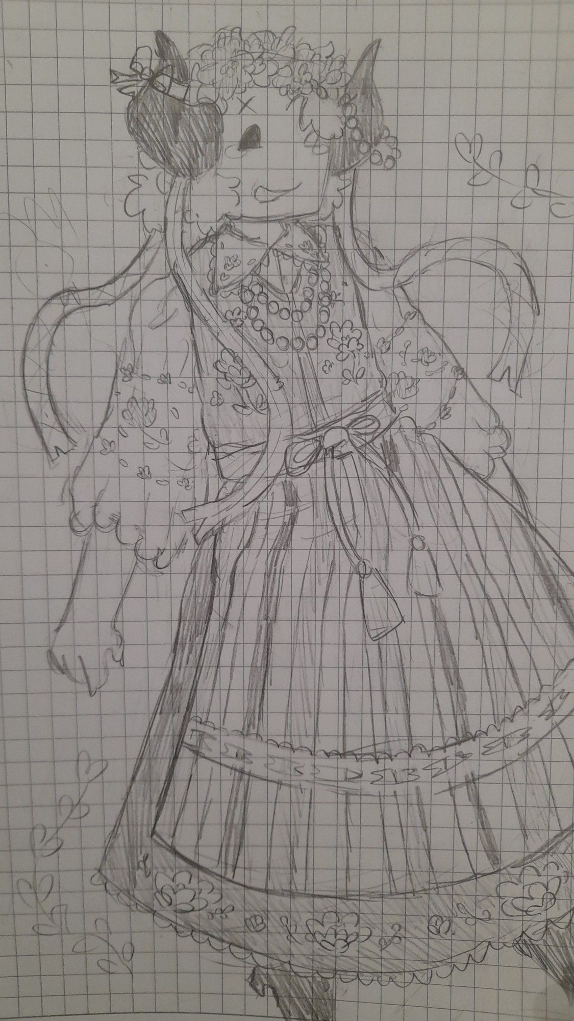 broker from phighting in a folk polish dress (sketch)