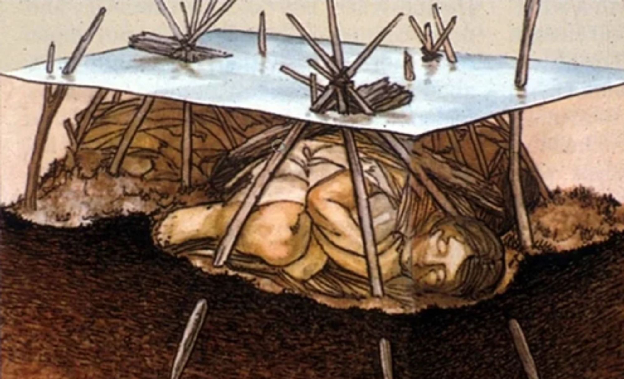 Florida's Windover Bog Bodies are roughly 8000 years-old, consisting of 168 ancient individuals that were found buried at the bottom of the Windover pond. Thanks to the peat down there, the bodies were preserved so well that scientists even found intact brain tissue in several skulls.