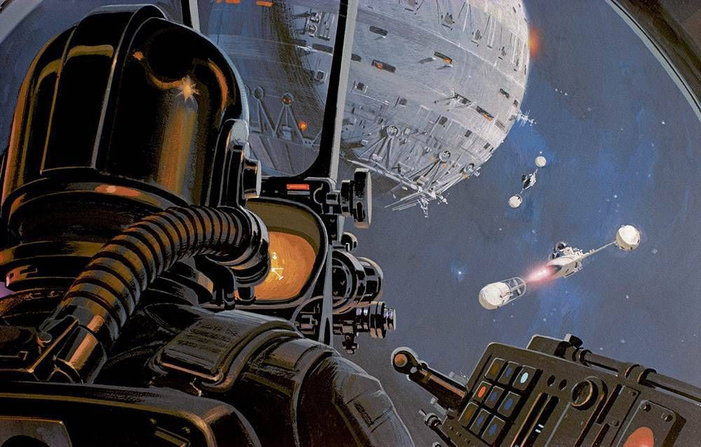 McQuarrie’s concept work for a TIE fighter interior shot 