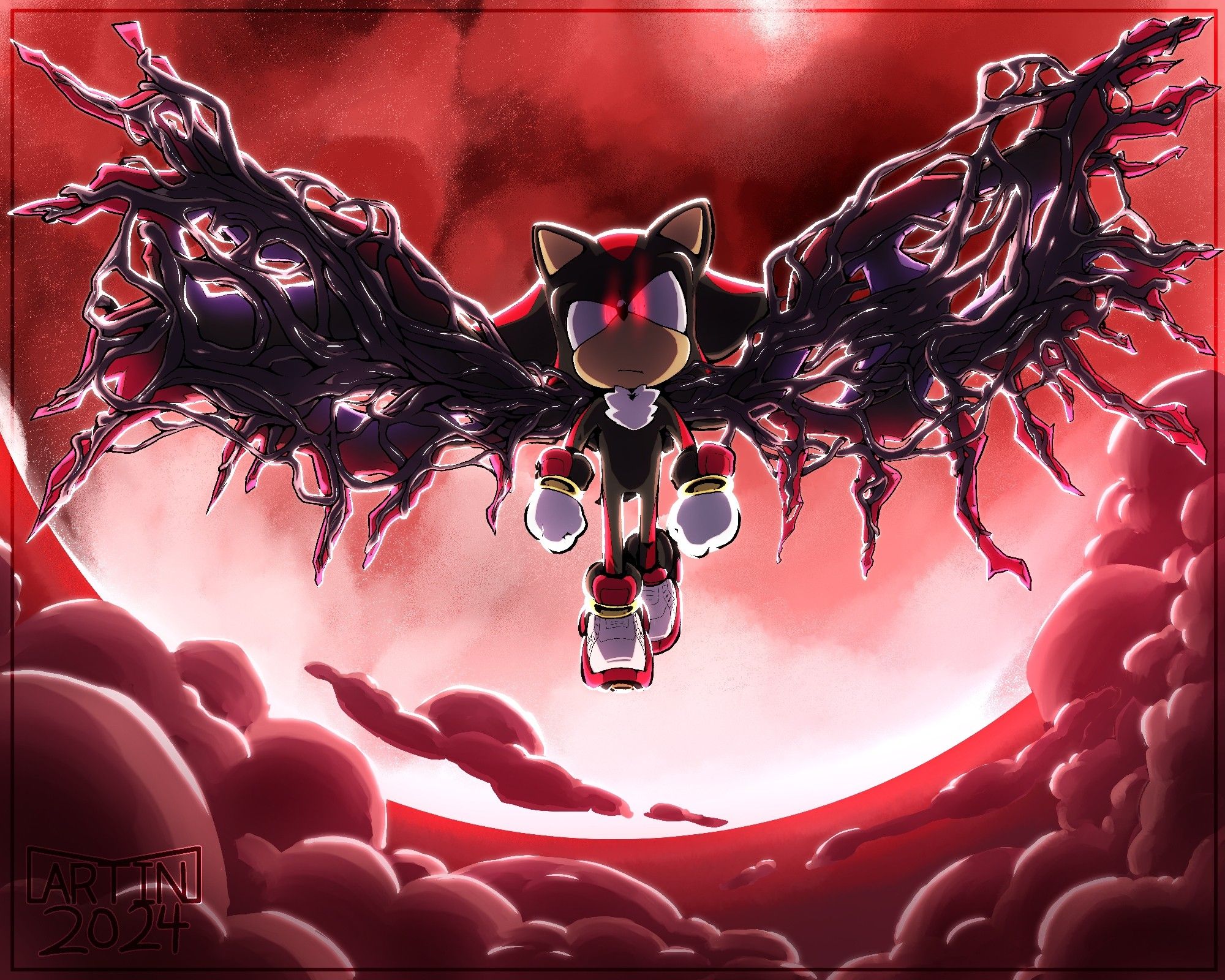 Shadow the Hedgehog fanart of his new Doom powers from the sonic x shadow generations game coming soon. Super hyped!