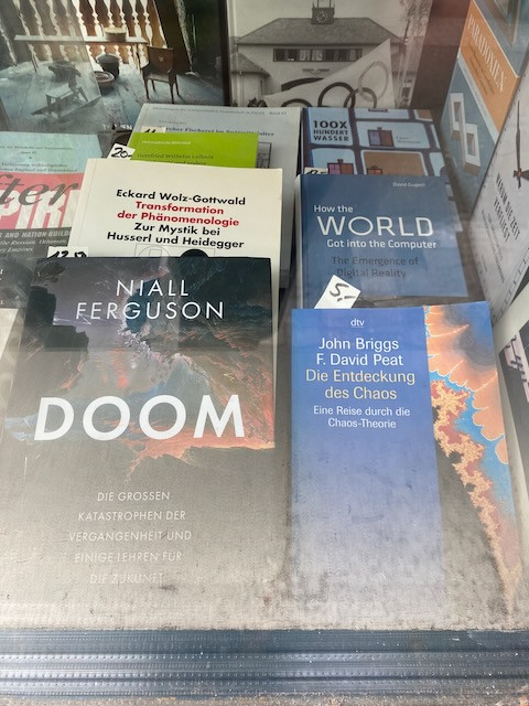 Books: Doom by Niall Ferguson, Transformation der Phänomenlogie Zur  Mystik bei Husserl und Heidegger by Eckard Wolz-Gottwald, Die Endeckung des CHaos by john Brigss / F. David Peat, How the WORLD Got into Computer  by David Gugerli