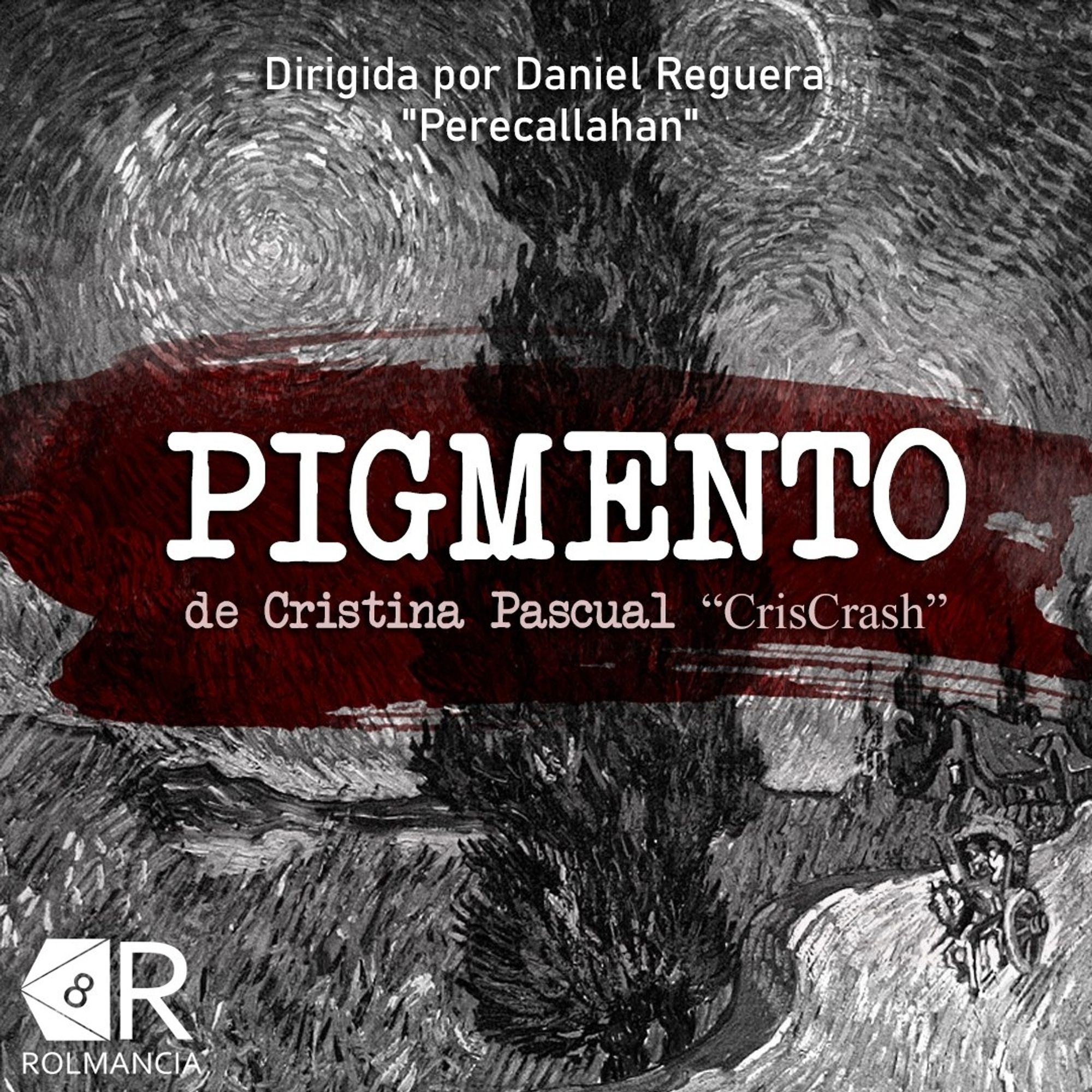 Cartel de Pigmento, la aventura de terror primigenio e investigación de Cristina Pascual publicada en nuestro primer número de la revista.