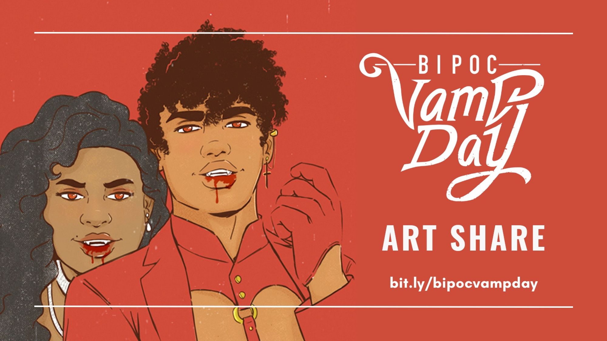 Artshare header showing two vampires