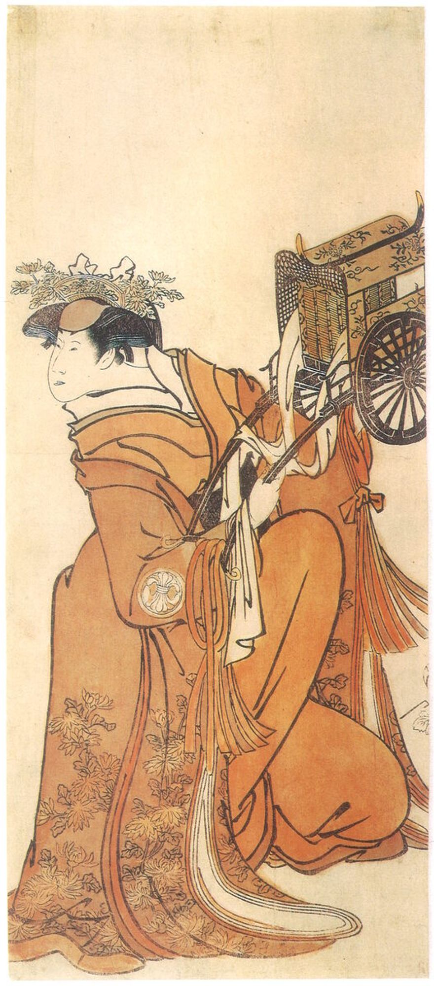 Kabuki Actor Segawa Kikunojō III as Hanazono, Wife of Ōtomo No Kuronushi