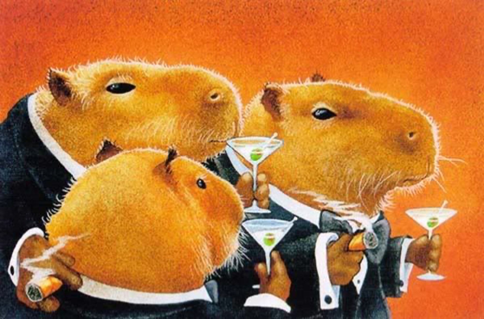 capybara cocktail party